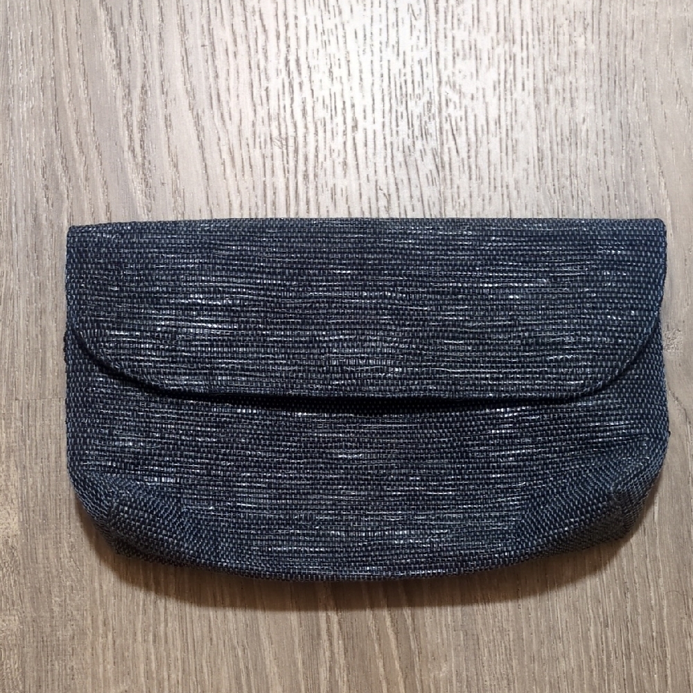 Artisan Indigo Recycled Clutch